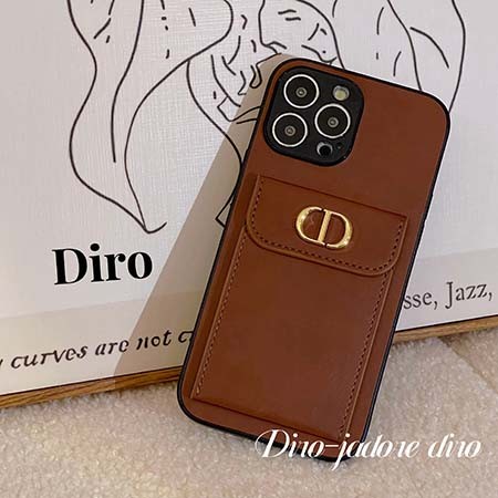 Dior iphone15スマホケース カード収納