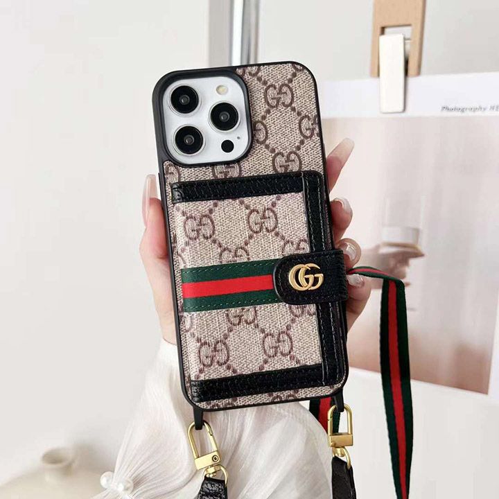 gucci アイフォン14 ケース肩掛け